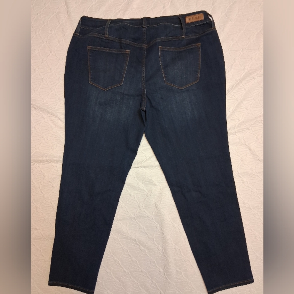 MERITAGE Dark Blue Skinny Women's Jeans SIZE 24.w - Picture 3 of 16